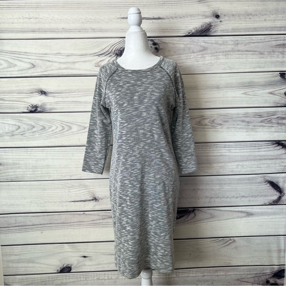 Merona Grey Marled Cotton Blend Sweater Dress
